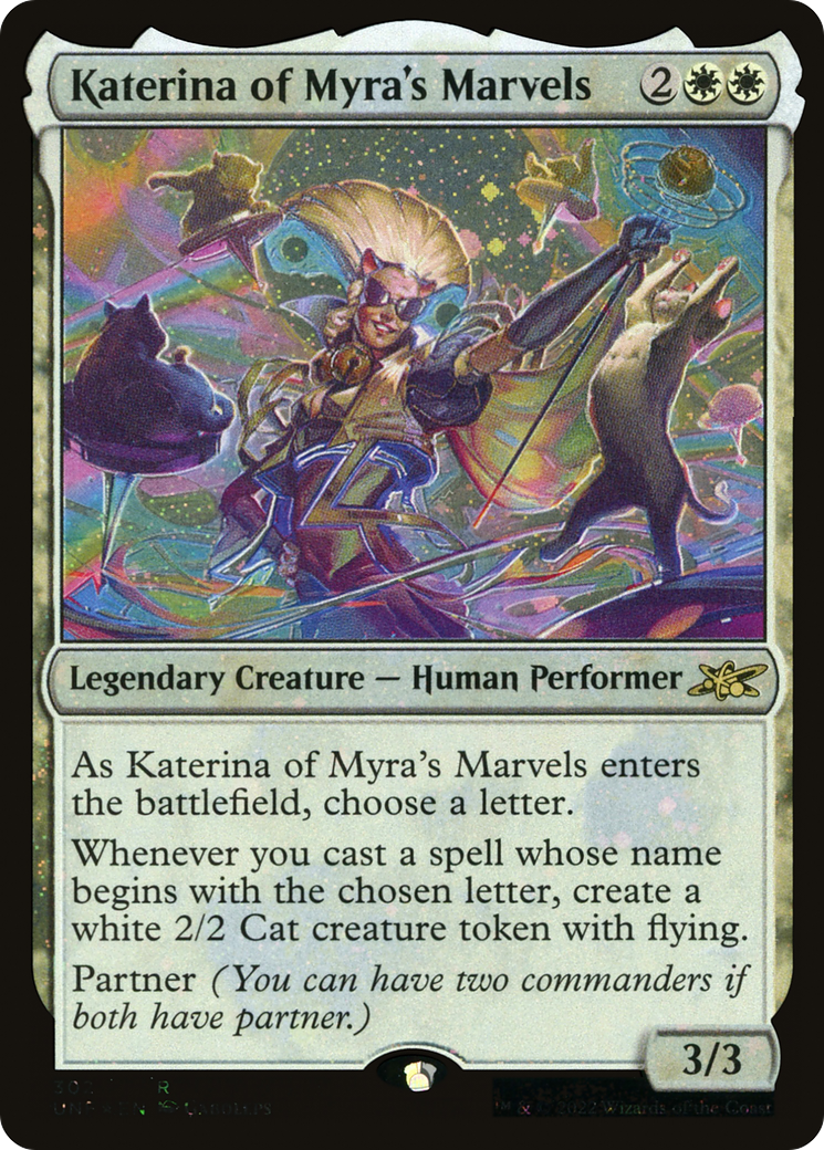 Image of Katerina of Myra's Marvels (Galaxy Foil) [Unfinity]