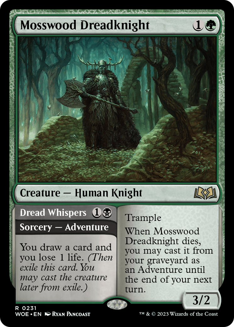 Image of Mosswood Dreadknight // Dread Whispers [Wilds of Eldraine]