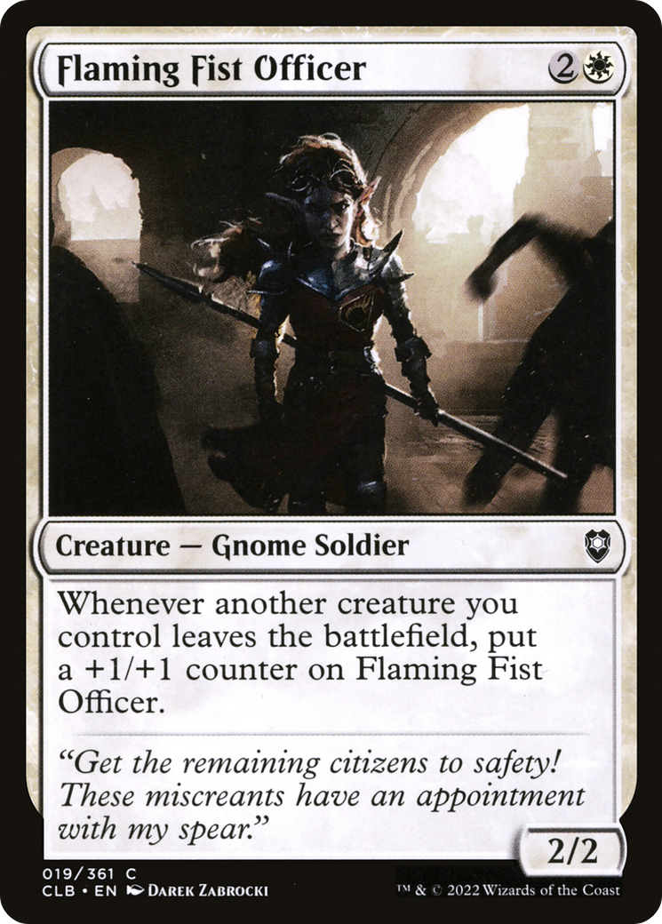 Image of Flaming Fist Officer [Commander Legends: Battle for Baldur's Gate]