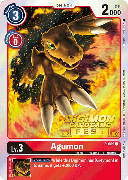 Image of Agumon [P-009] (Digimon Card Game Fest 2022) [Promotional Cards]