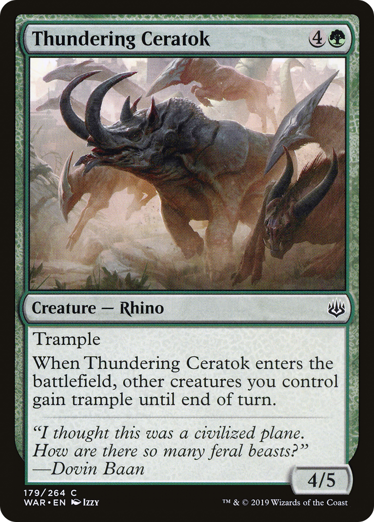 Image of Thundering Ceratok [War of the Spark]