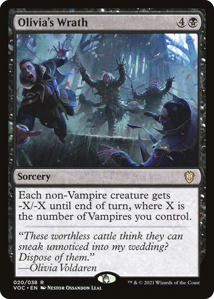 Image of Olivia's Wrath [Innistrad: Crimson Vow Commander]