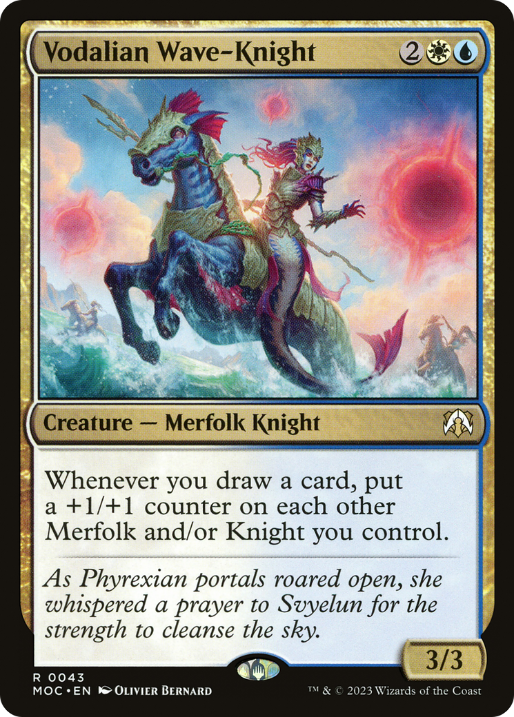 Image of Vodalian Wave-Knight [March of the Machine Commander]