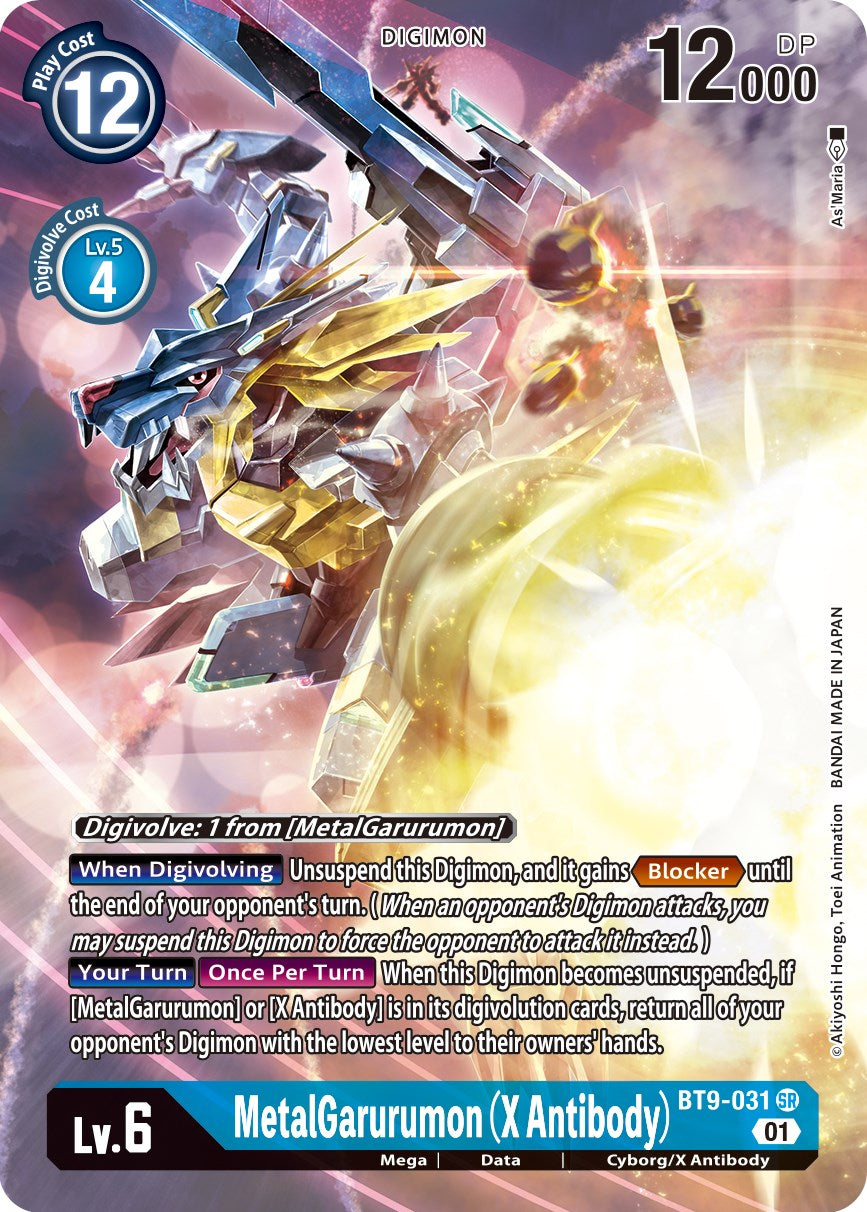 Image of MetalGarurumon (X Antibody) [BT9-031] (Alternate Art) [X Record]