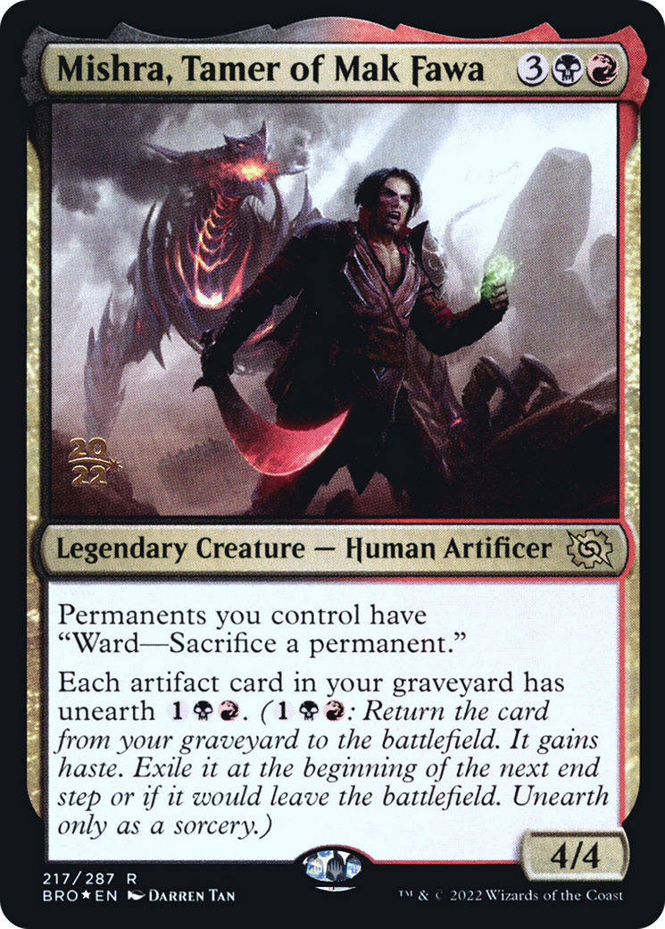 Image of Mishra, Tamer of Mak Fawa [The Brothers' War Prerelease Promos]