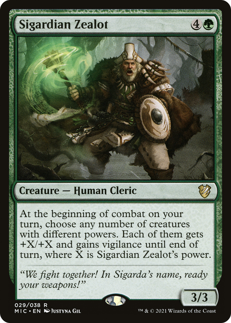 Image of Sigardian Zealot [Innistrad: Midnight Hunt Commander]