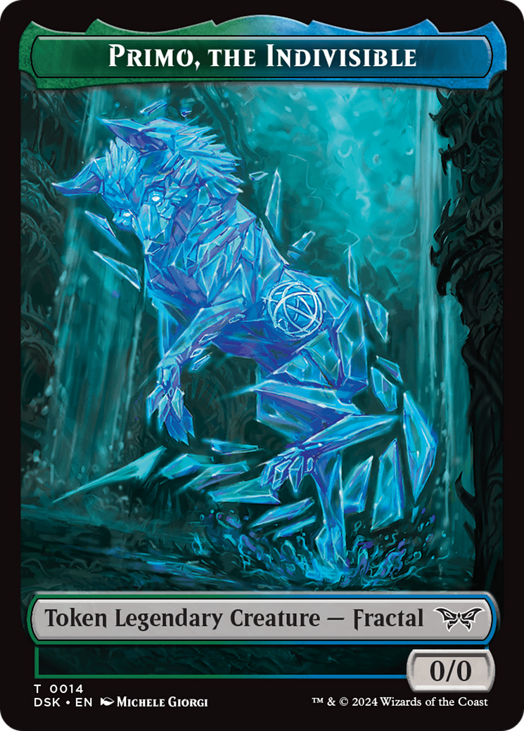 Image of Primo, the Indivisible Token [Duskmourn: House of Horror Tokens]