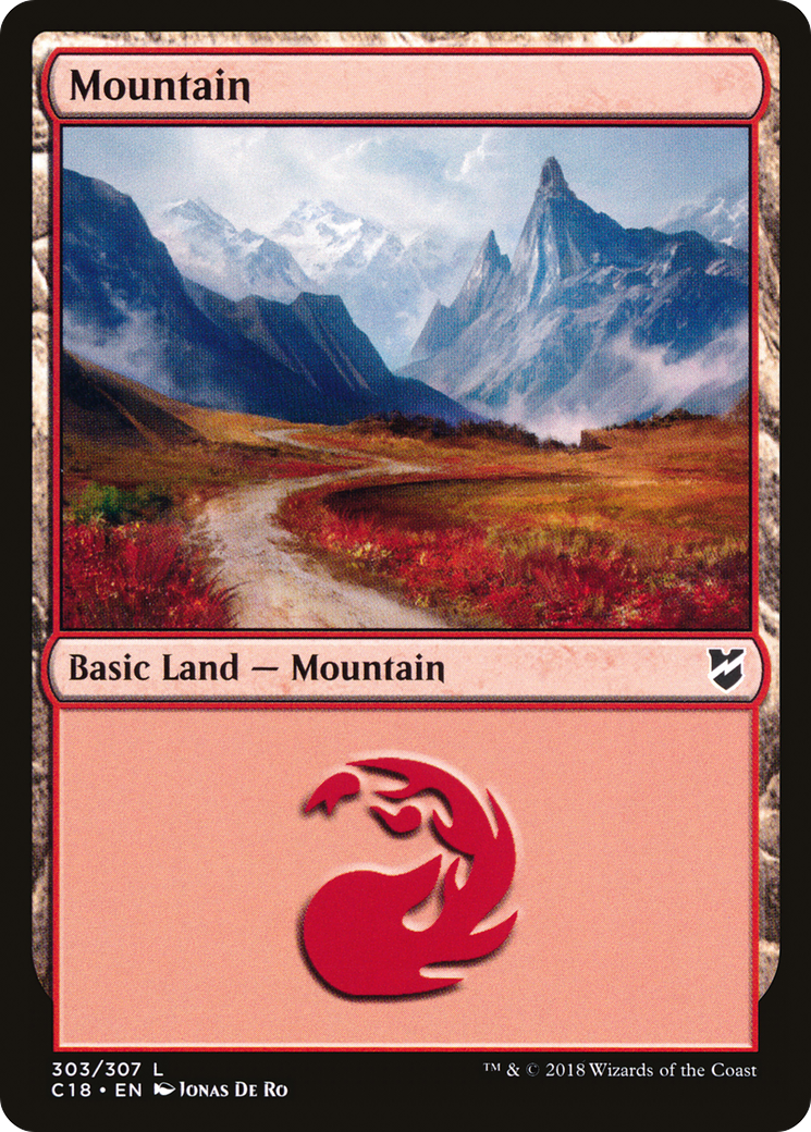 Image of Mountain (303) [Commander 2018]