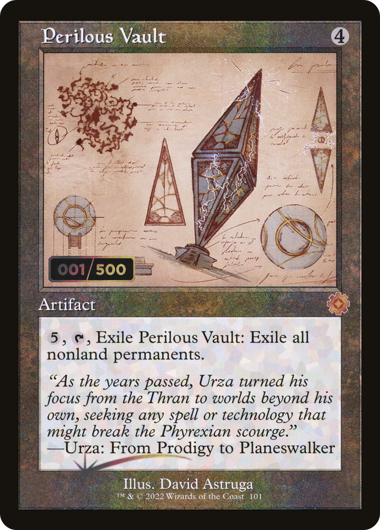 Image of Perilous Vault (Retro Schematic) (Serialized) [The Brothers' War Retro Artifacts]