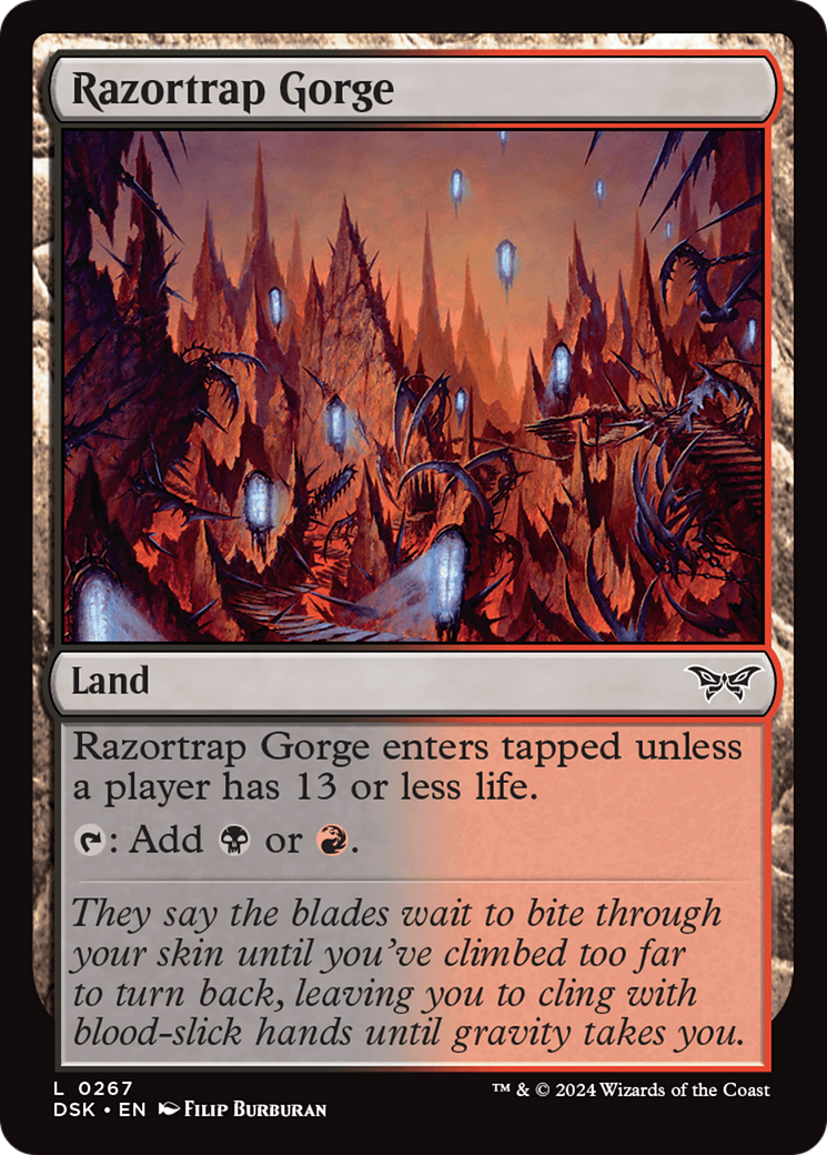 Image of Razortrap Gorge [Duskmourn: House of Horror]
