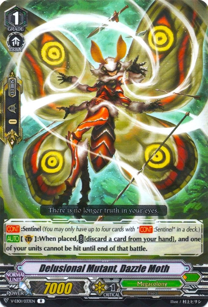 Image of Delusional Mutant, Dazzle Moth (V-EB01/033EN) [The Destructive Roar]