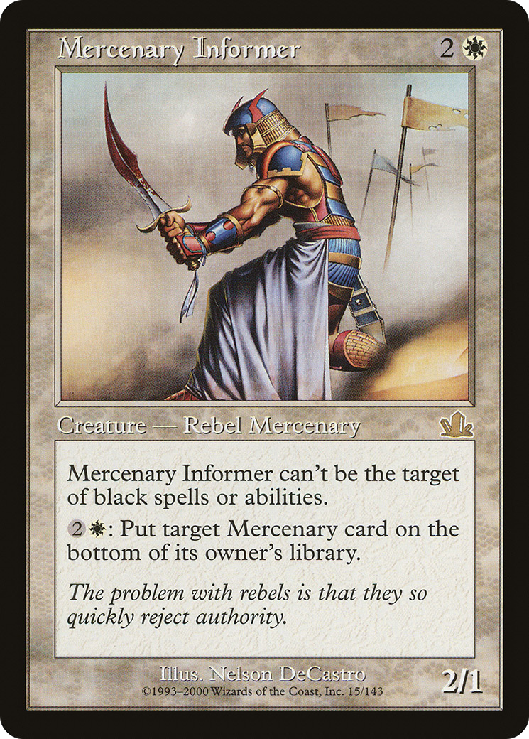 Image of Mercenary Informer [Prophecy]