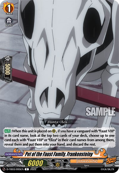 Image of Pet of the Faust Family, Frankensteiny (D-TB03/095EN) [Shaman King]