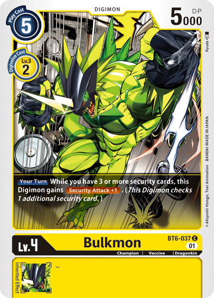 Image of Bulkmon [BT6-037] [Double Diamond]