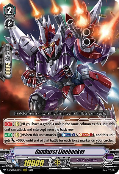 Image of Gunburst Linebacker (D-VS03/053EN) [V Clan Collection Vol.3]