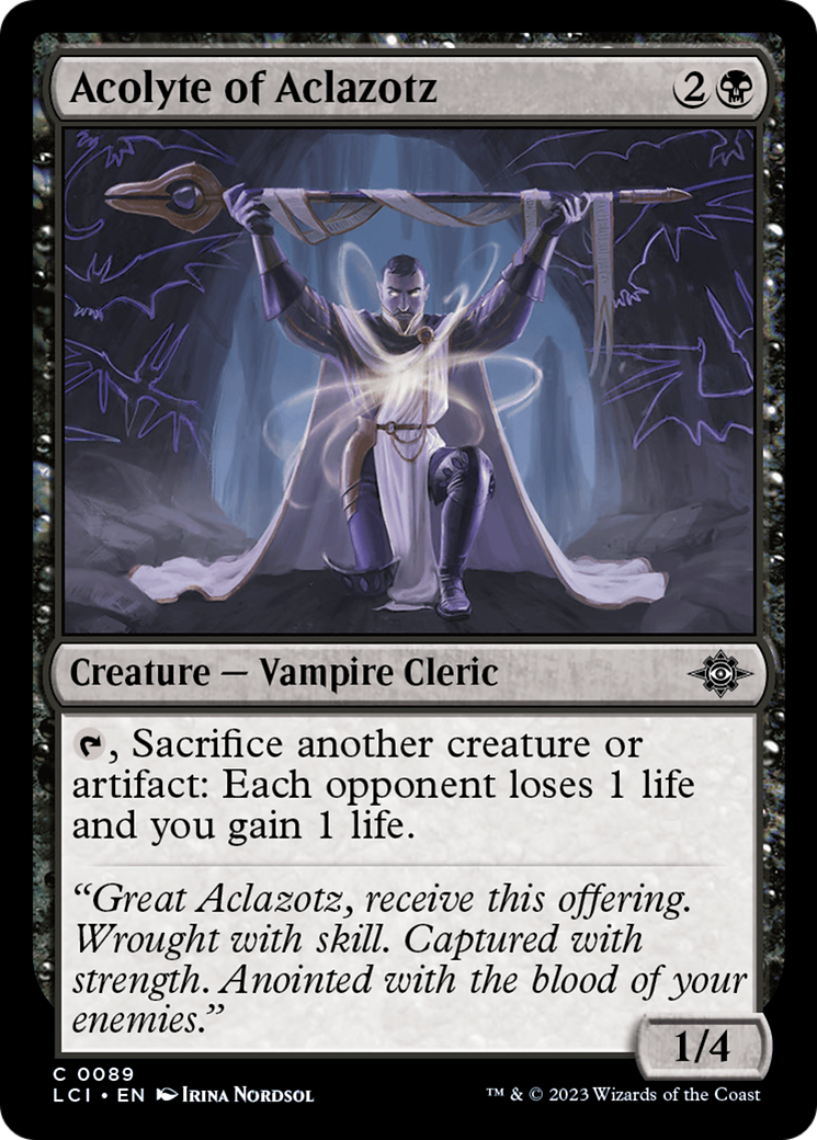 Image of Acolyte of Aclazotz [The Lost Caverns of Ixalan]
