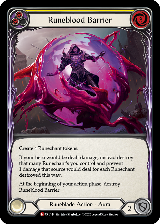 Image of Runeblood Barrier [CRU144] (Crucible of War)  1st Edition Normal
