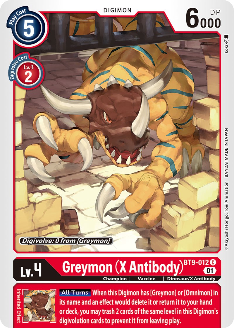 Image of Greymon (X Antibody) [BT9-012] [X Record]