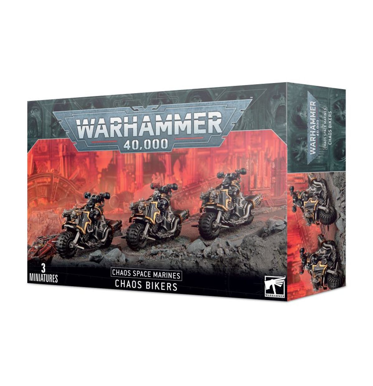 Image of Chaos Space Marines Chaos Bikers - Warhammer 40k