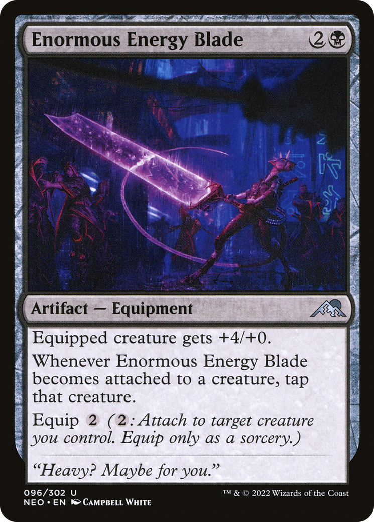 Image of Enormous Energy Blade [Kamigawa: Neon Dynasty]