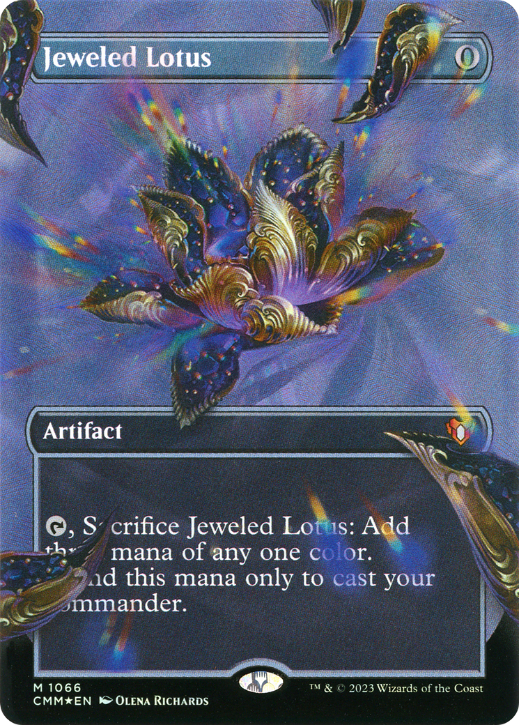 Image of Jeweled Lotus (Borderless Textured Foil Frame Break) [Commander Masters]