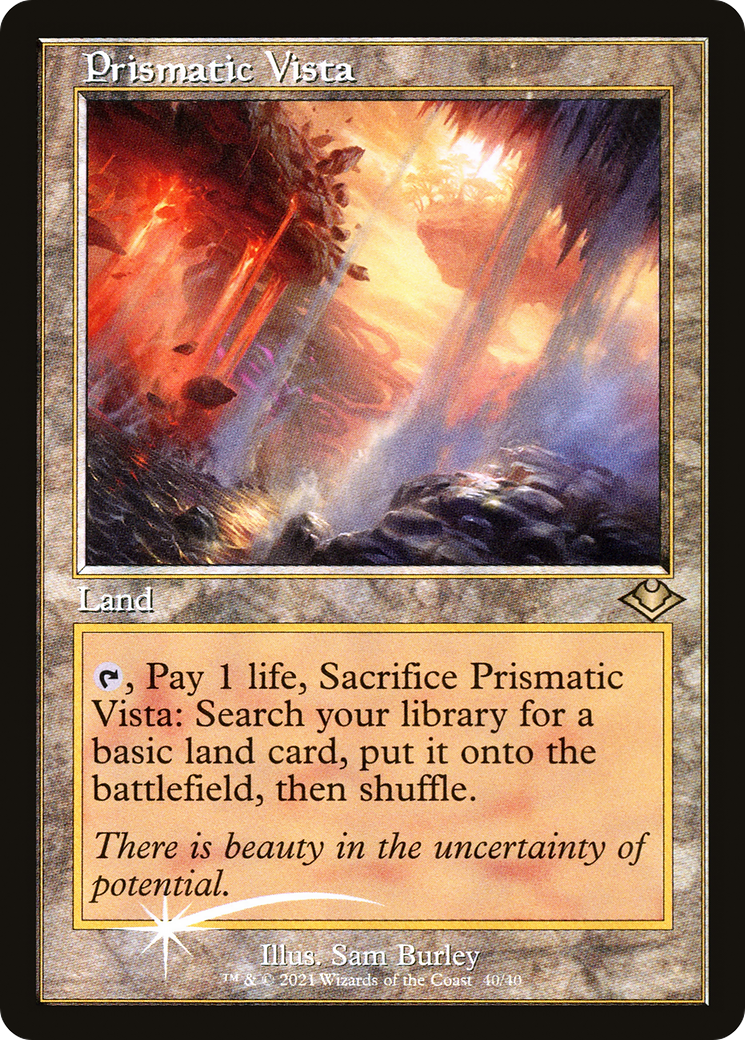 Image of Prismatic Vista (Retro Frame) (MH1-040) - Modern Horizons 1 Timeshifts Etched Foil