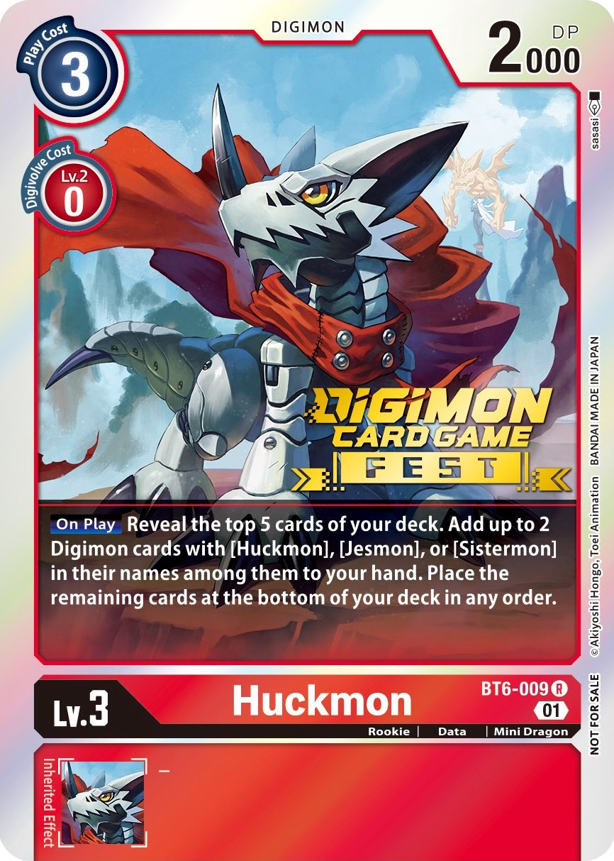 Image of Huckmon [BT6-009] (Digimon Card Game Fest 2022) [Double Diamond Promos]