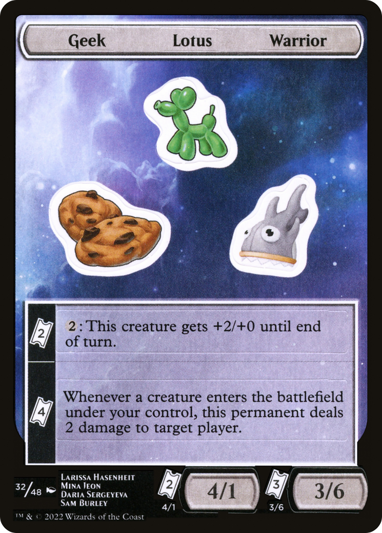 Image of Geek Lotus Warrior [Unfinity Stickers]