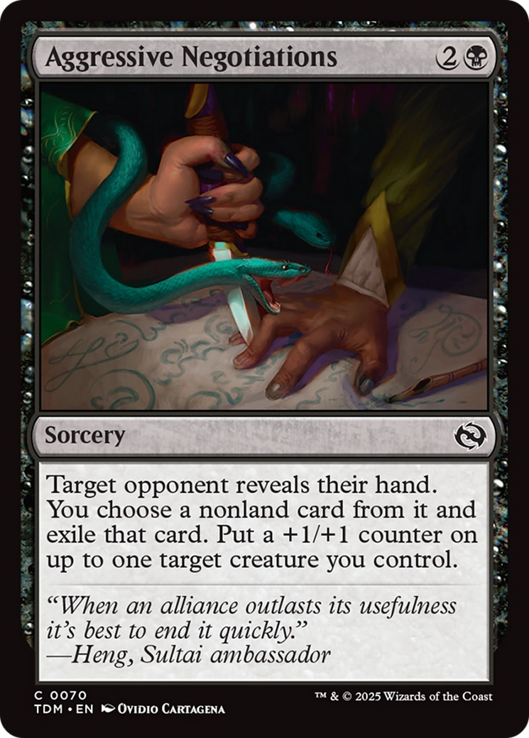 Image of Aggressive Negotiations [Tarkir: Dragonstorm]