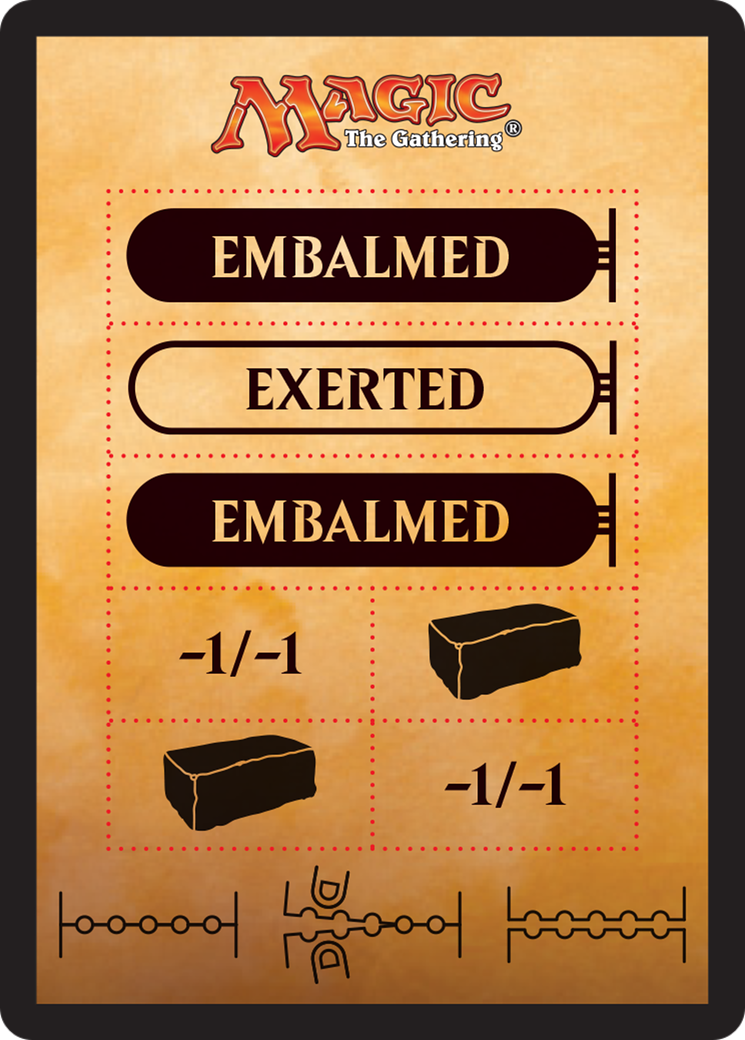 Image of Punch Card Token (AKH-000) - Amonkhet Tokens Foil
