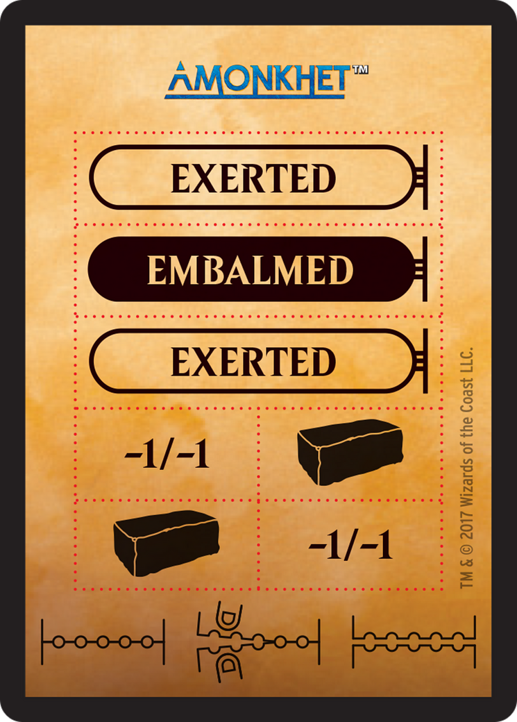 Image of Punch Card Token (AKH-000) - Amonkhet Tokens Foil