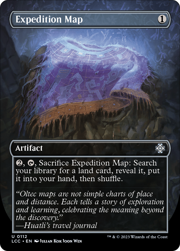 Image of Expedition Map (Borderless) [The Lost Caverns of Ixalan Commander]