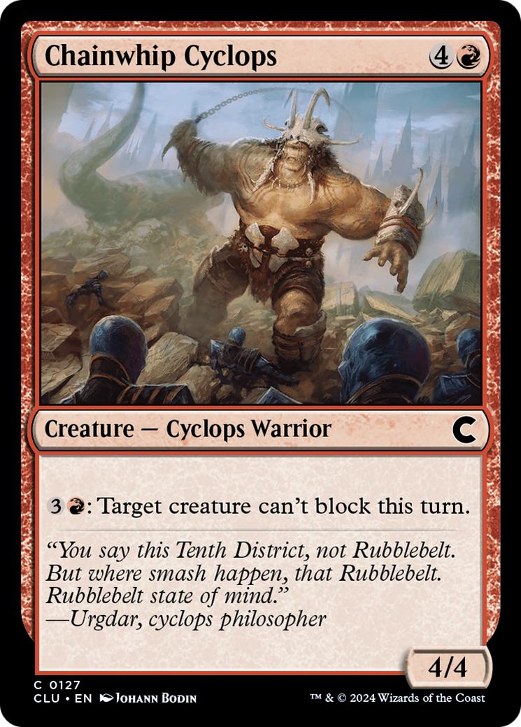 Image of Chainwhip Cyclops [Ravnica: Clue Edition]