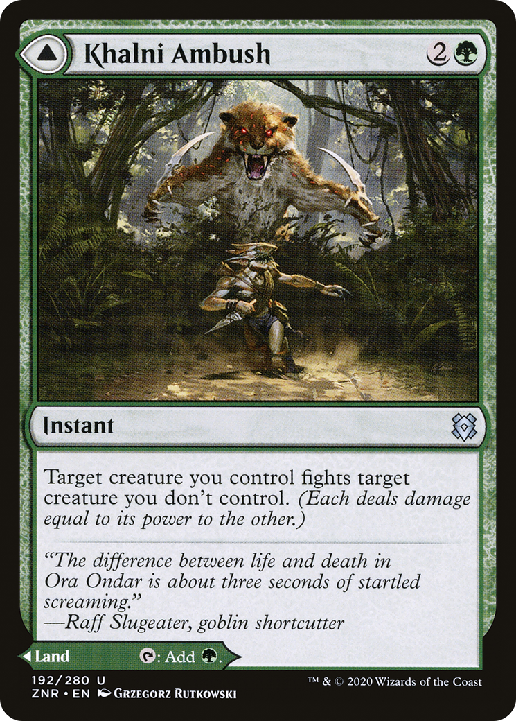 Image of Khalni Ambush // Khalni Territory [Zendikar Rising]