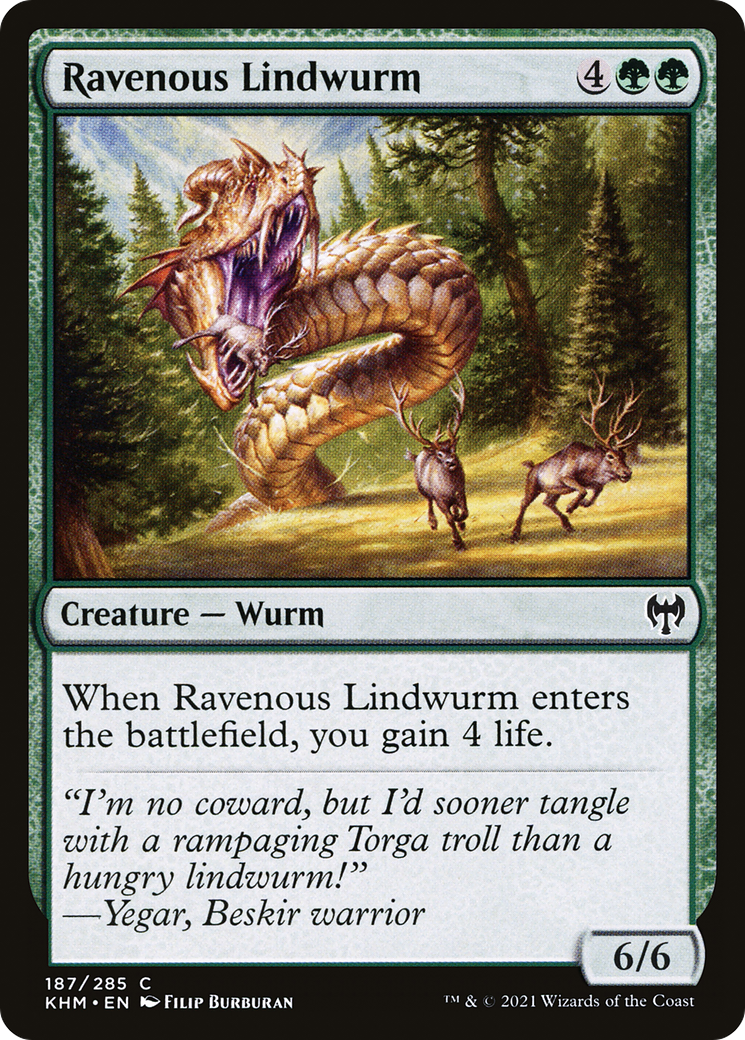 Image of Ravenous Lindwurm [Kaldheim]