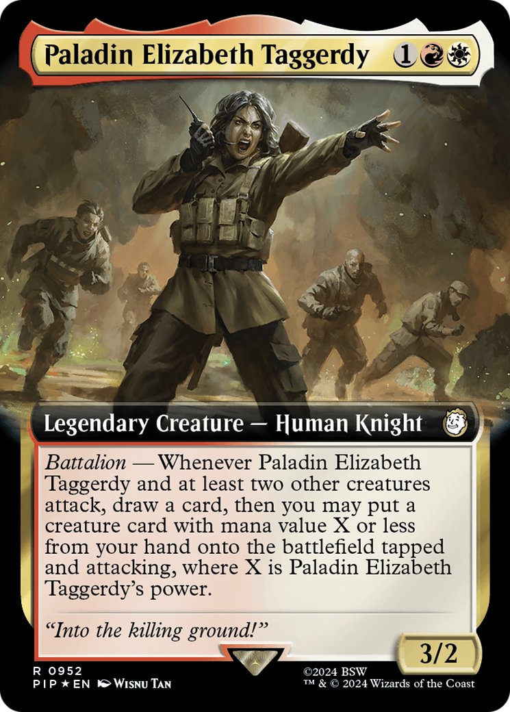 Image of Paladin Elizabeth Taggerdy (Extended Art) (Surge Foil) [Fallout]