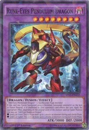 Image of Rune-Eyes Pendulum Dragon [SP15-EN032] Shatterfoil Rare