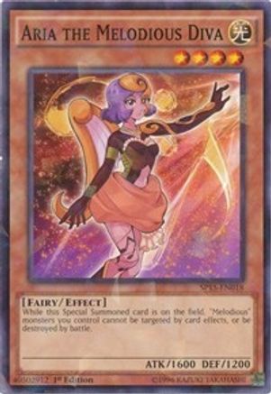 Image of Aria the Melodious Diva [SP15-EN018] Shatterfoil Rare