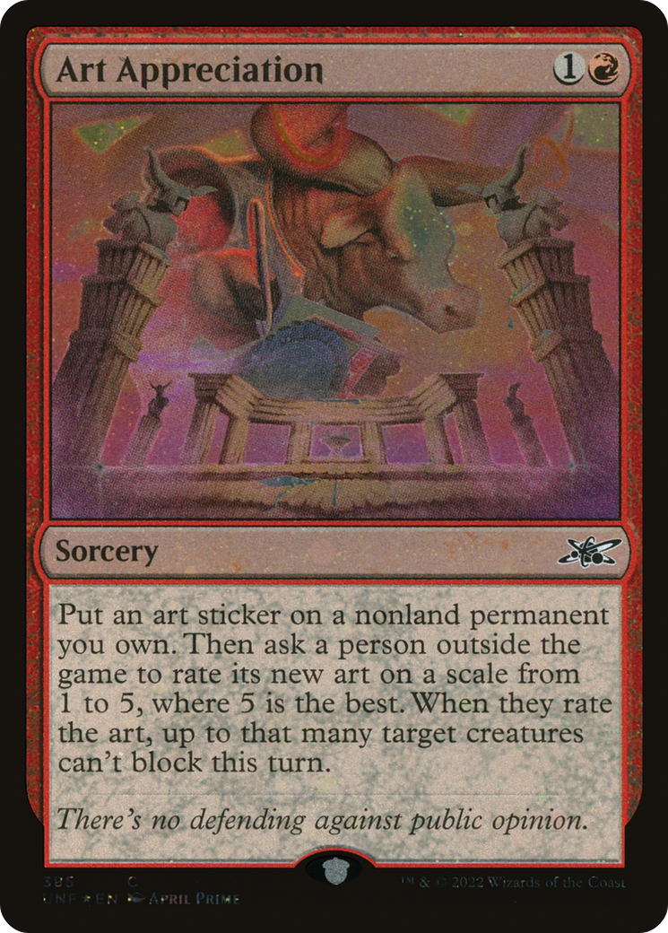 Image of Art Appreciation (Galaxy Foil) [Unfinity]