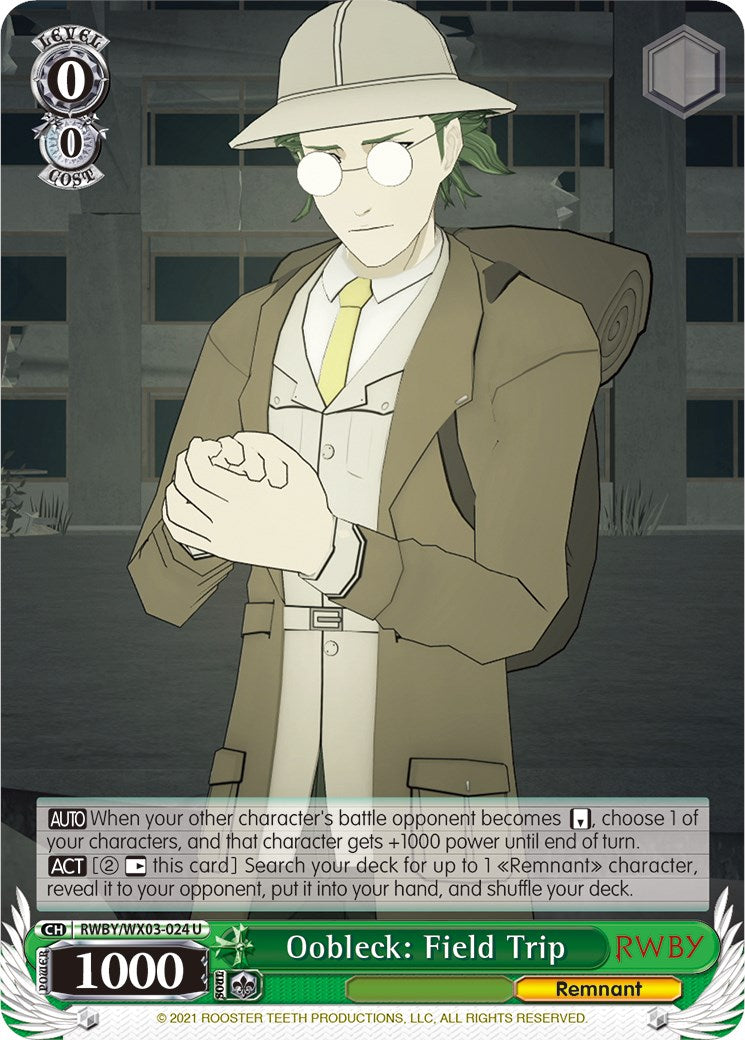 Image of Oobleck: Field Trip (RWBY/WX03-024 U) [RWBY]