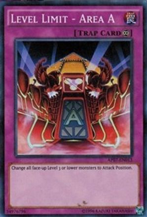 Image of Level Limit - Area A [AP07-EN013] Super Rare