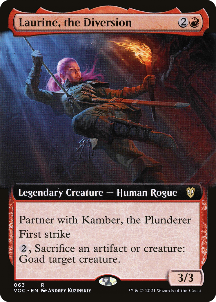 Image of Laurine, the Diversion (Extended Art) [Innistrad: Crimson Vow Commander]