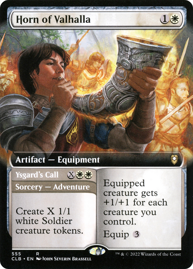 Image of Horn of Valhalla // Ysgard's Call (Extended Art) [Commander Legends: Battle for Baldur's Gate]