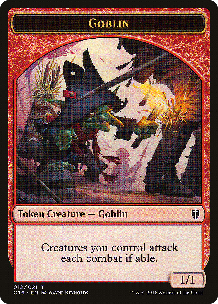 Image of Goblin // Zombie Double-Sided Token [Commander 2016 Tokens]