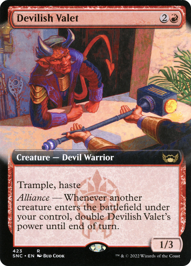 Image of Devilish Valet (Extended Art) [Streets of New Capenna]