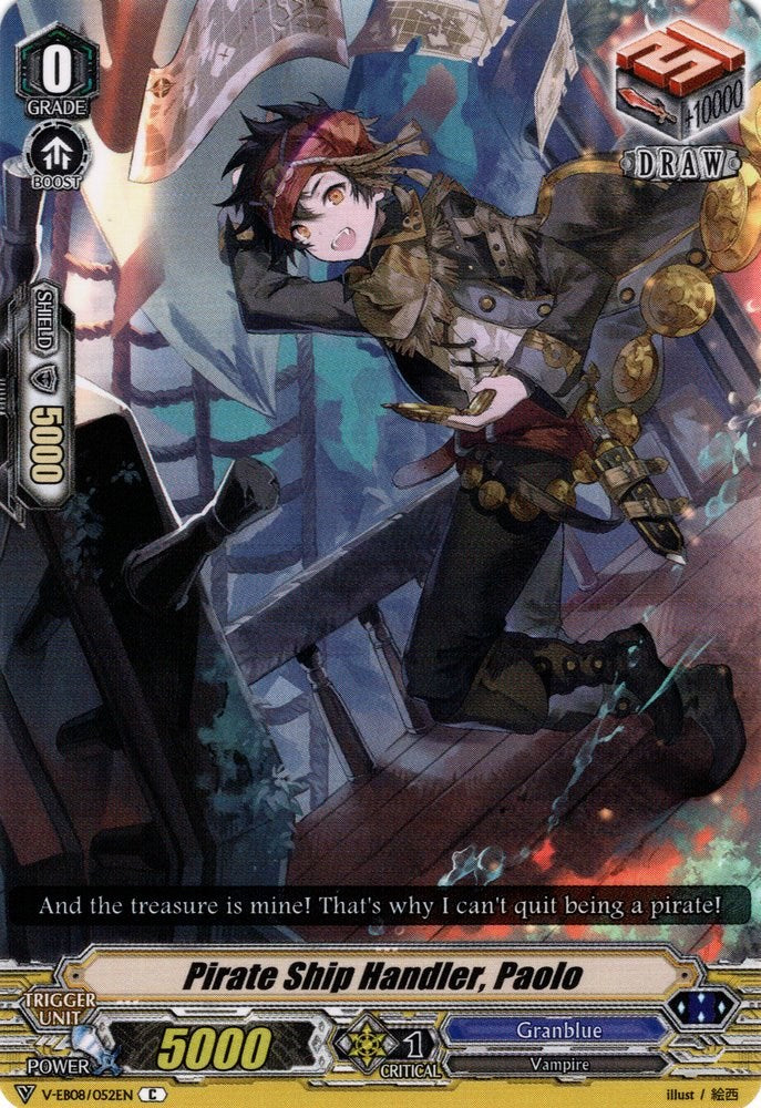 Image of Pirate Ship Handler, Paolo (V-EB08/052EN) [My Glorious Justice]