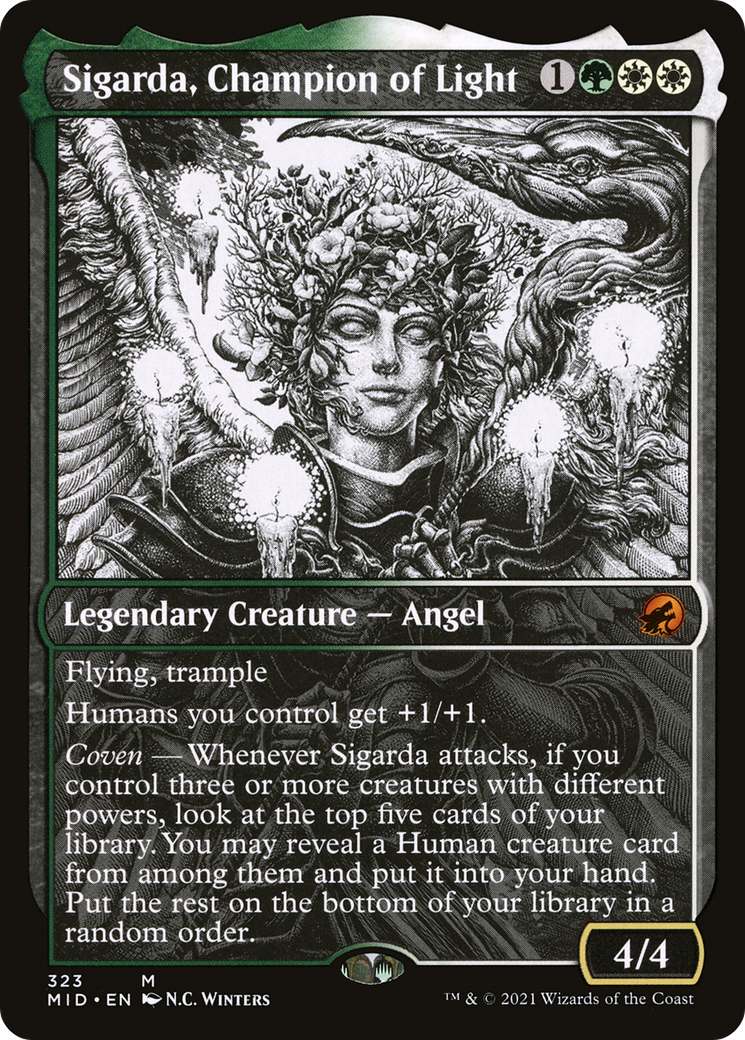 Image of Sigarda, Champion of Light (Showcase) [Innistrad: Midnight Hunt]