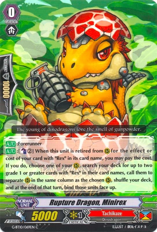 Image of Rupture Dragon, Minirex (G-BT10/069EN) [Raging Clash of the Blade Fangs]