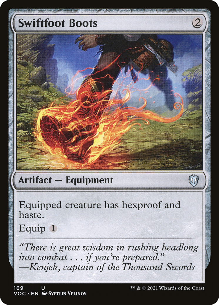 Image of Swiftfoot Boots [Innistrad: Crimson Vow Commander]