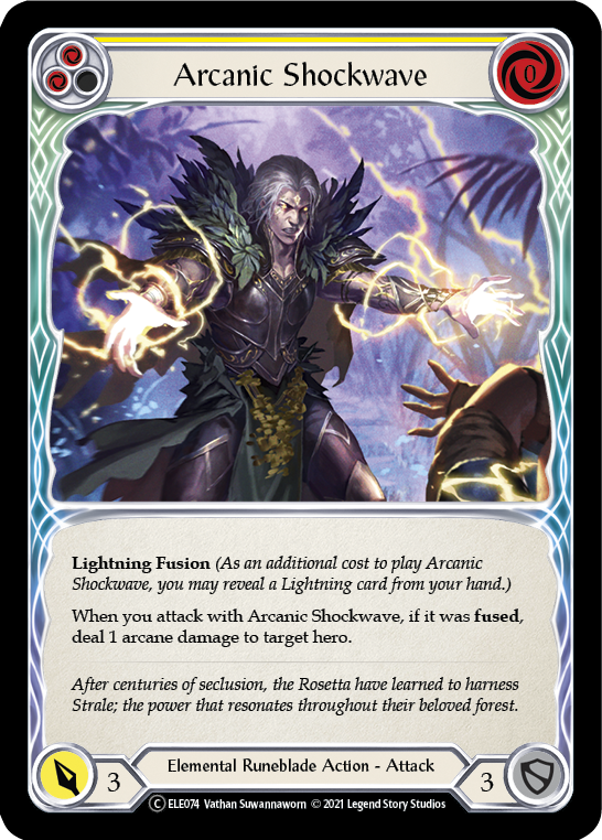 Image of Arcanic Shockwave (Yellow) [U-ELE074] (Tales of Aria Unlimited)  Unlimited Normal